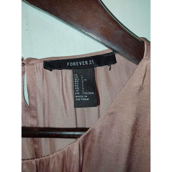 Short sleeveless copper colored dress by Forever 21 size large - Picture 3 of 3